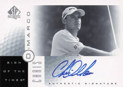 Chris DiMarco Sign Of The Times Hand Signed 2001 SP Golf Autograph Card