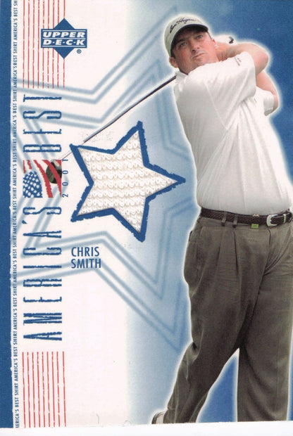Chris Smith America's Best 2002 Upper Deck Real Worn Golf Shirt Card