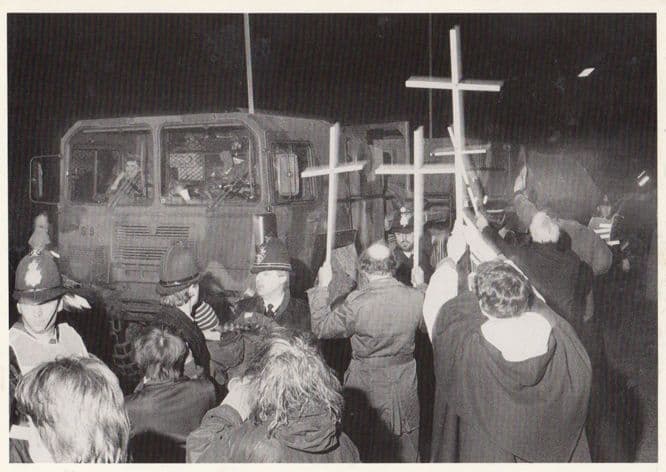 Christian Campaign For Nuclear Disarmament With Missile Launcher 1986 Postcard
