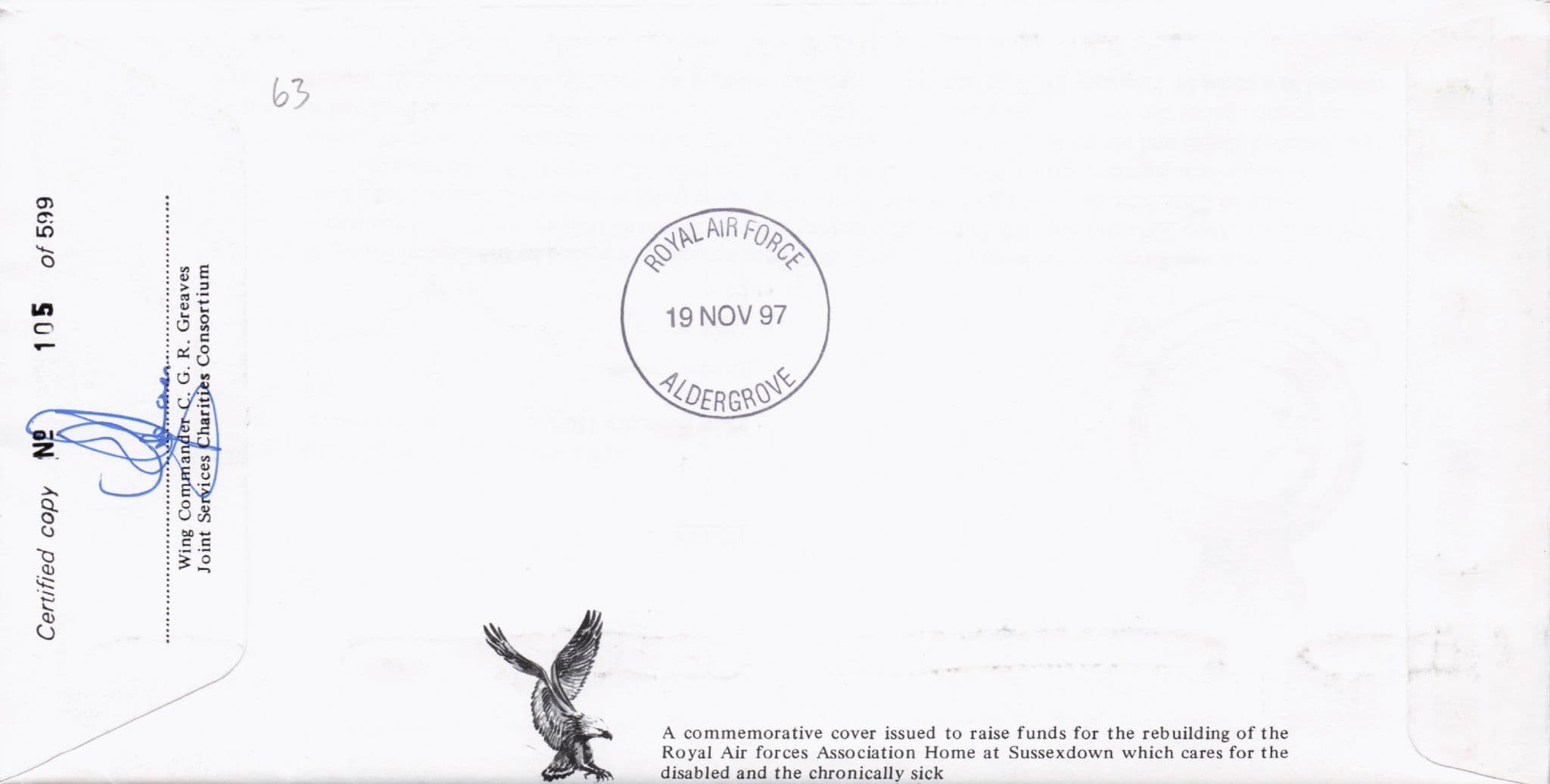 Christmas 1997 MG Lloyd Military Squadrons Of The RAF Hand Signed FDC