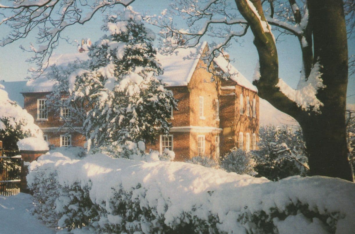 Christmas at Wrangham House Hotel Hunmanby North Yorkshire Postcard