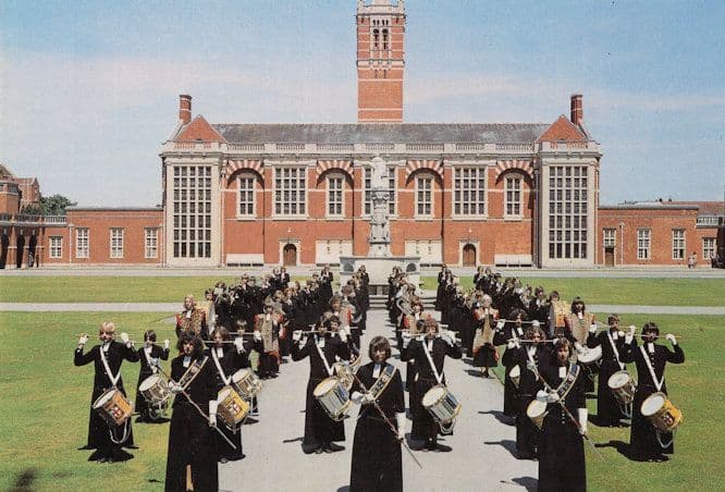 Christs Hospital London The Band Drummers Postcard