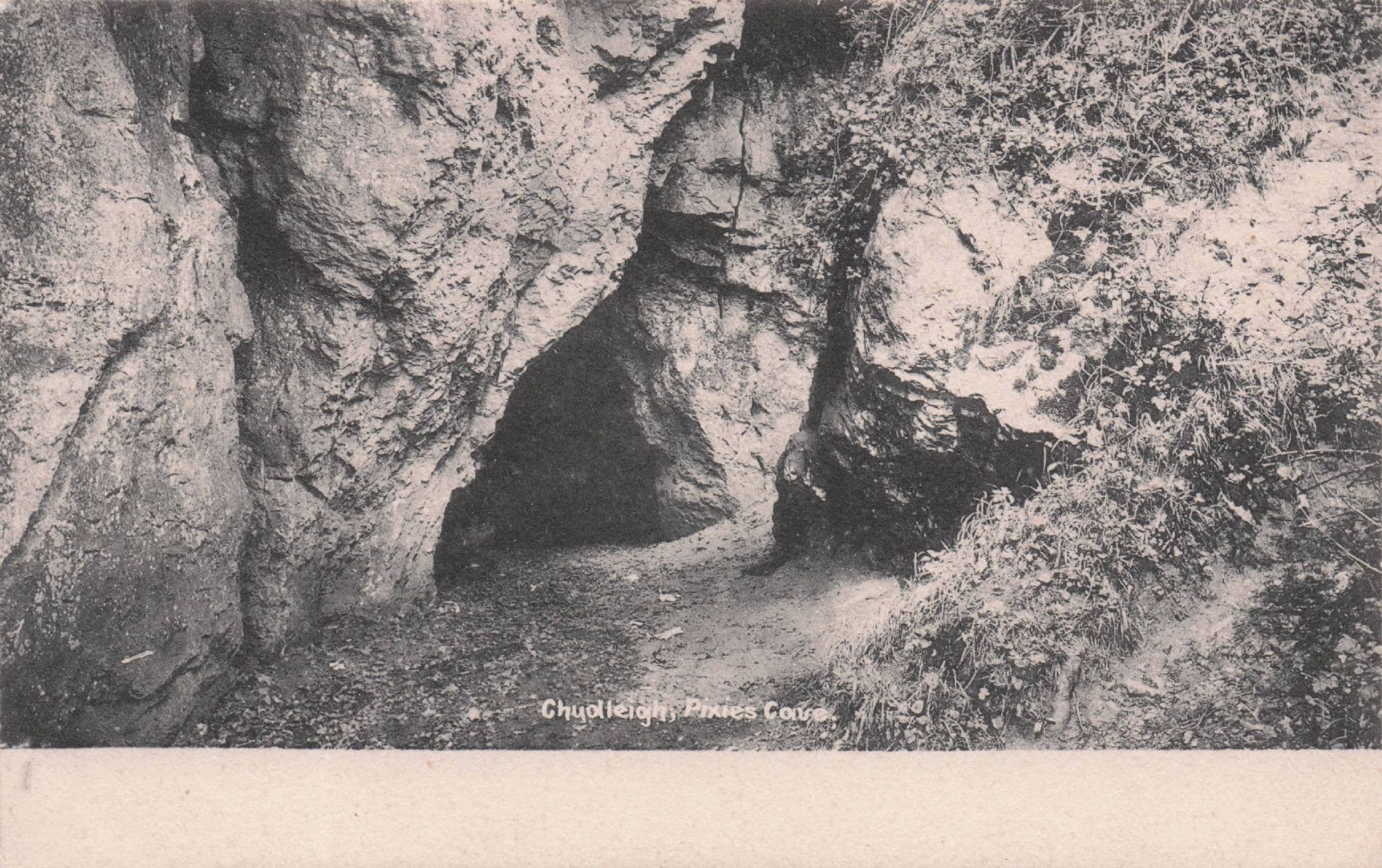 Chudleigh Pixies Cave Devon Antique Postcard