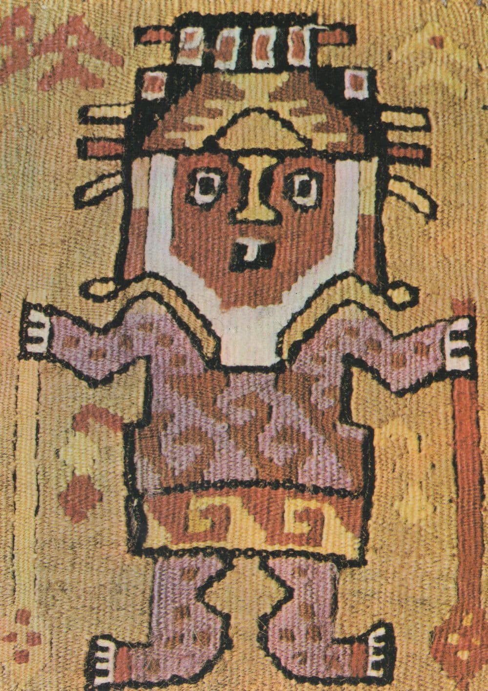 Chumpi Tejido De Algodon Chancay Culture Peru Tapestry Postcard