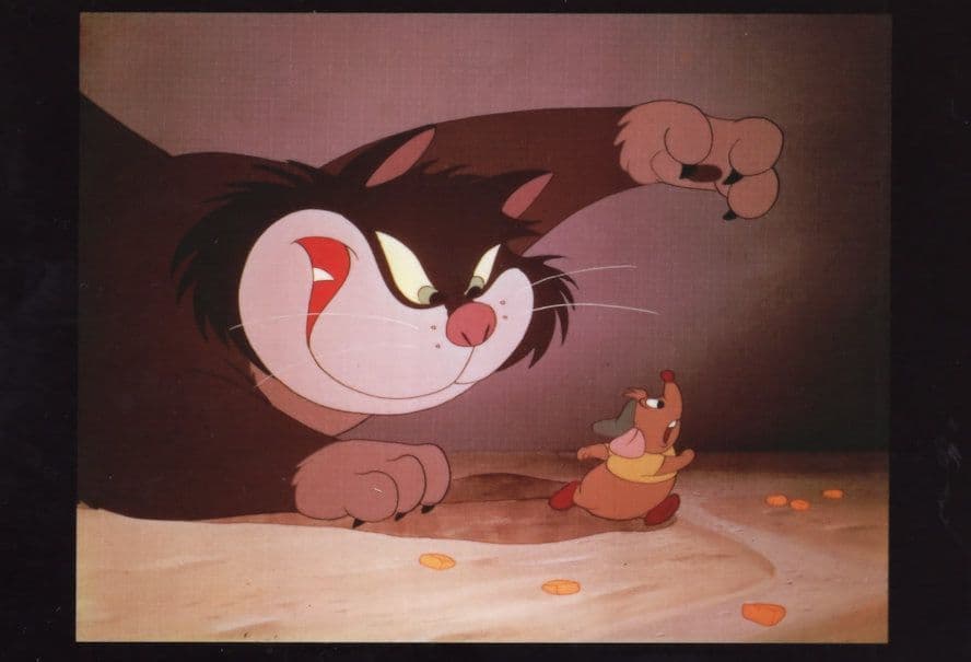 Cinderella Cat Lucifer Film Frame Walt Disney Movie Postcard