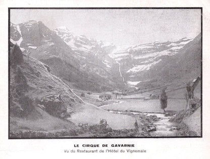Cirque de Gavarnie Vue de Hotel Du Vignemale French Postcard