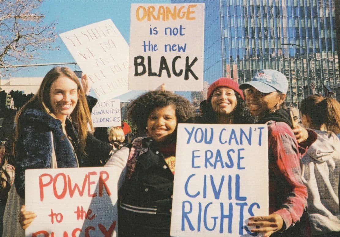 Civil Human Rights Power To Women Equality March Postcard