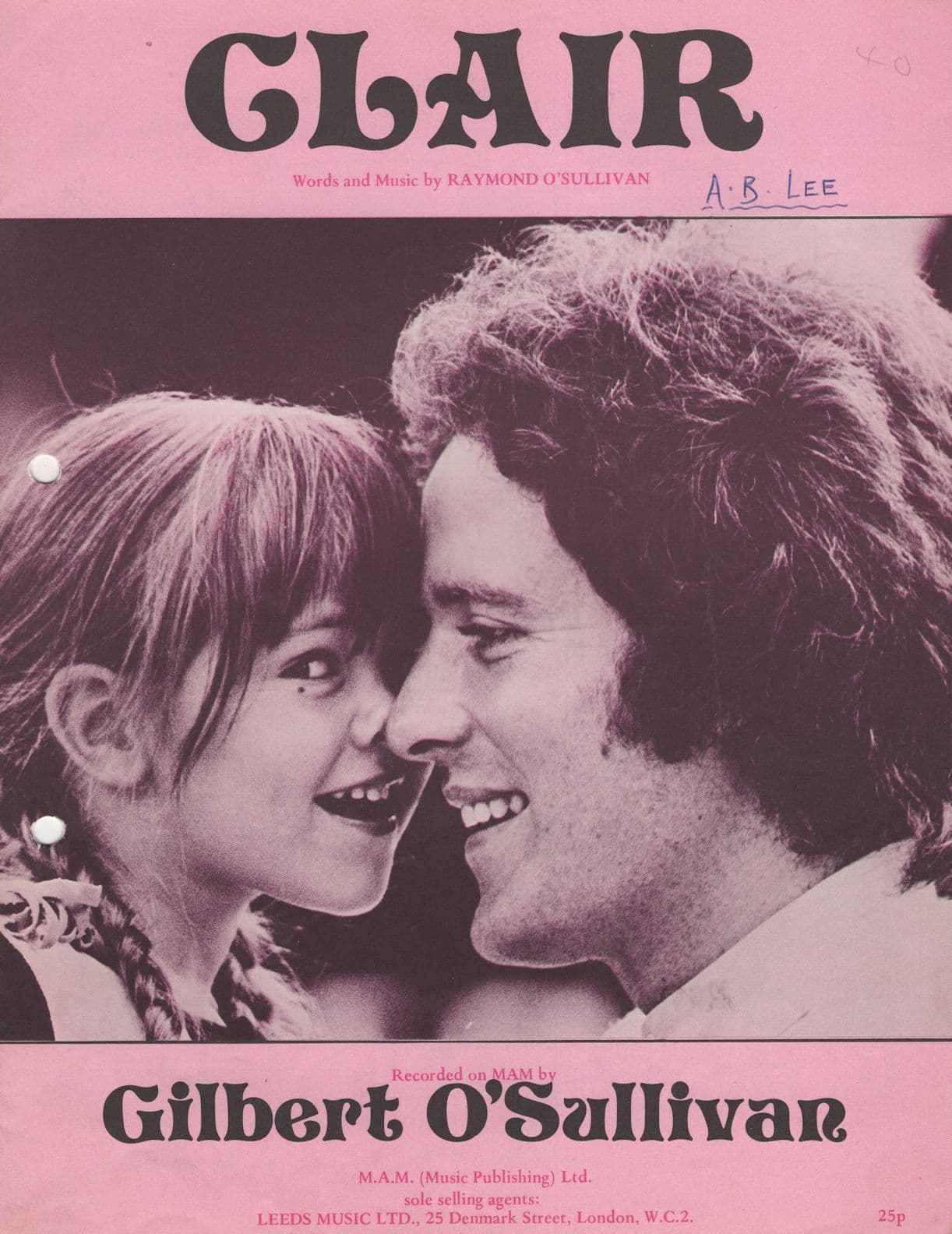 Clair Gilbert & Sullivan 1970s Original Sheet Music