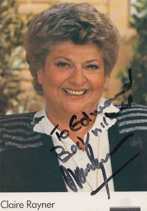 Claire Rayner BBC Pebble Mill At One TV Show Hand Signed Cast Photo