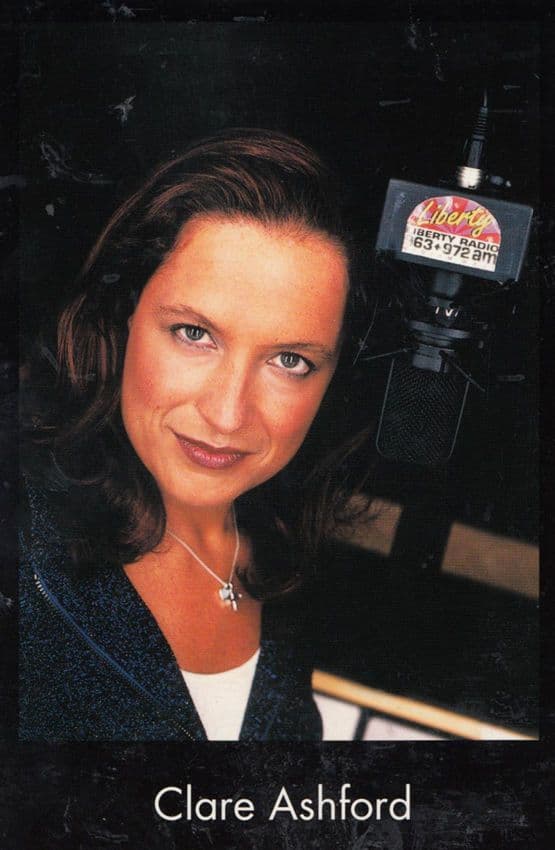 Clare Ashford Liberty Radio DJ Vintage Hand Signed Publicity Cast Card Photo