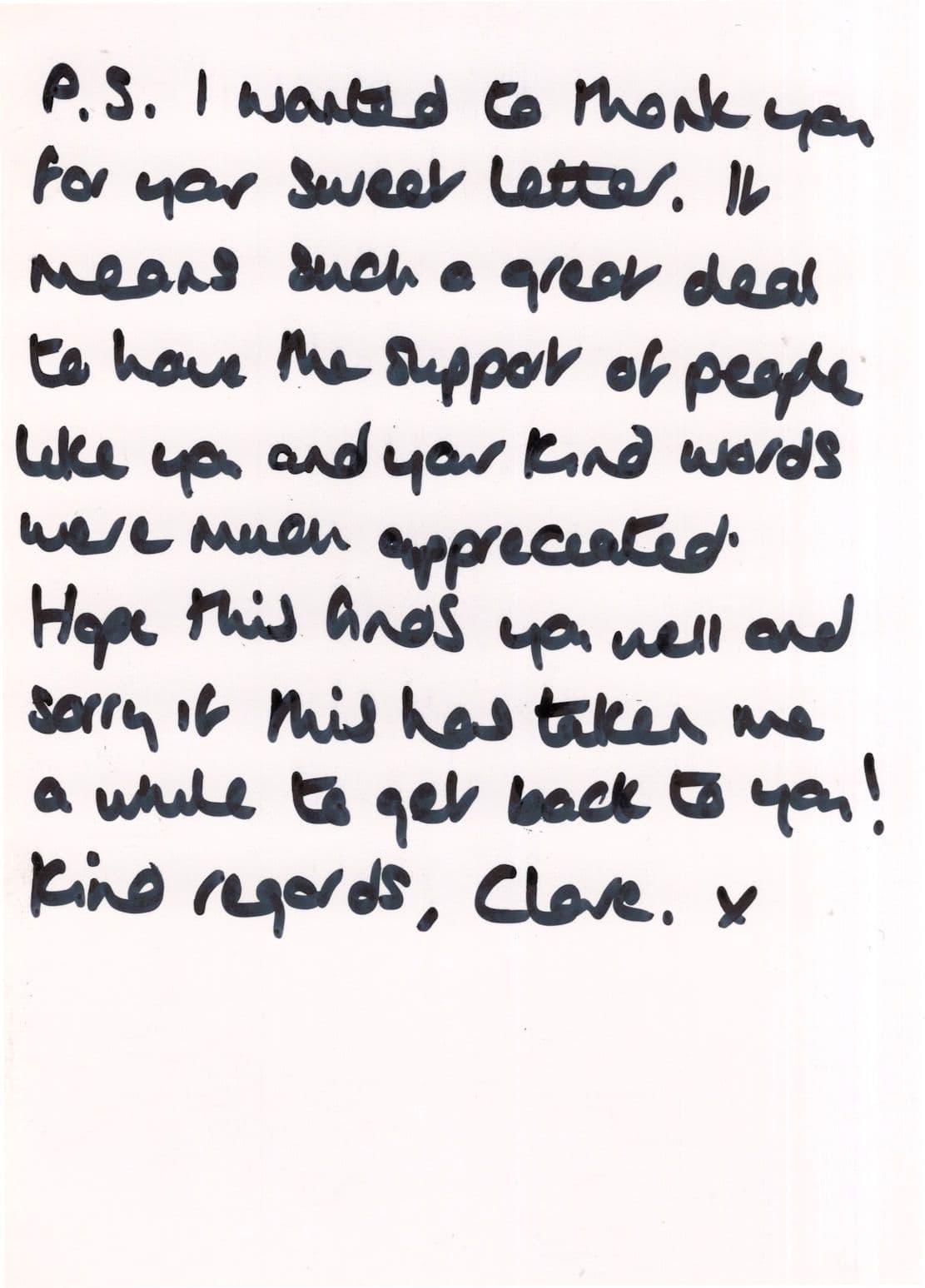Clare Foster as PC Millie Brown The Bill Hand Signed Cast Photo & Letter