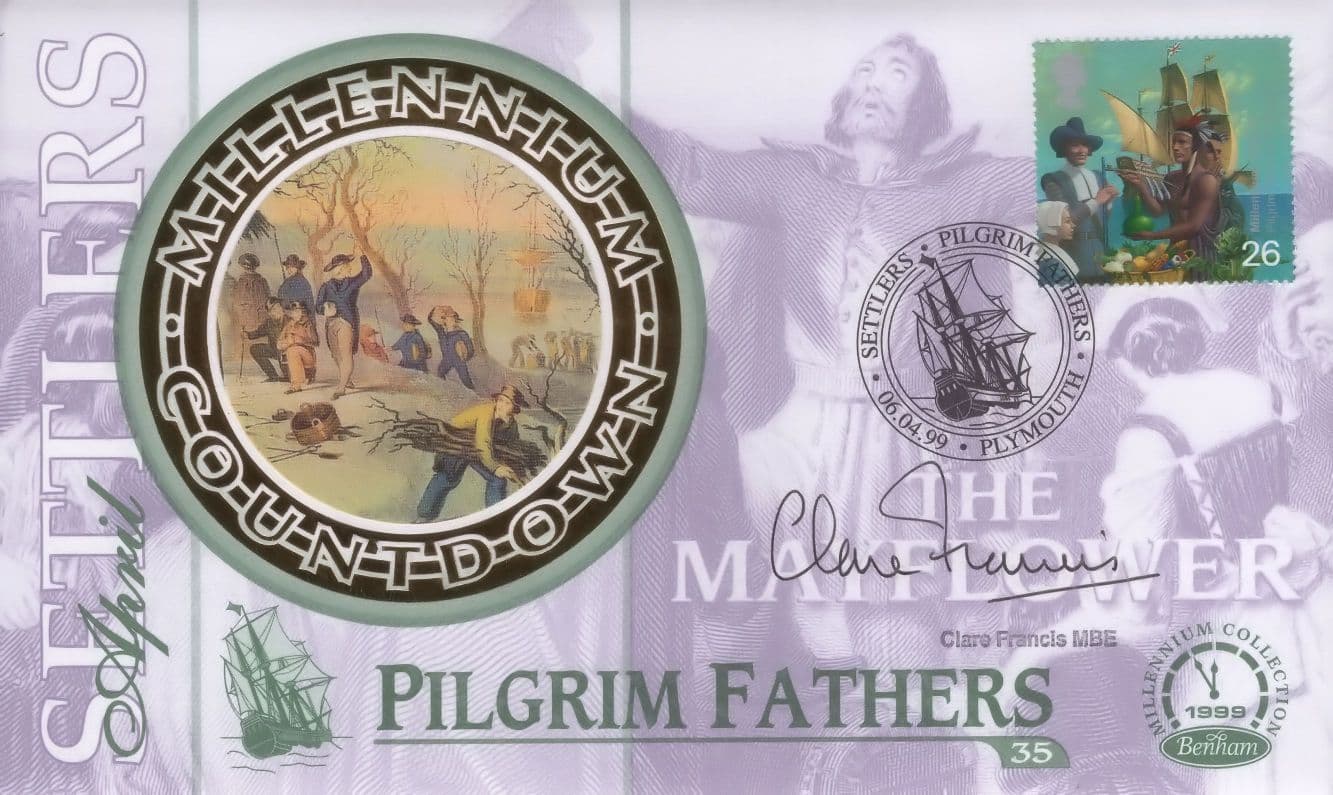 Clare Francis Yachtswoman Pilgrim Fathers MBE Hand Signed FDC