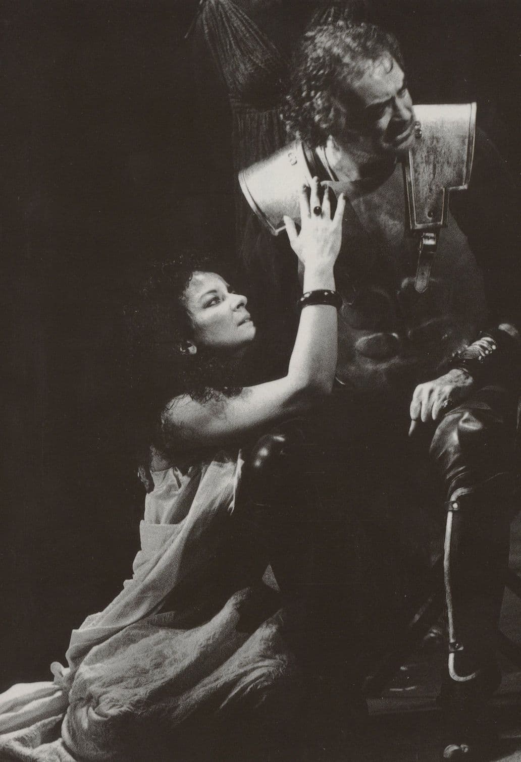 Clare Higgins Antony & Cleopatra Double Hand Signed Card Photo