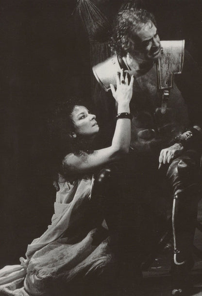 Clare Higgins Antony & Cleopatra Double Hand Signed Card Photo