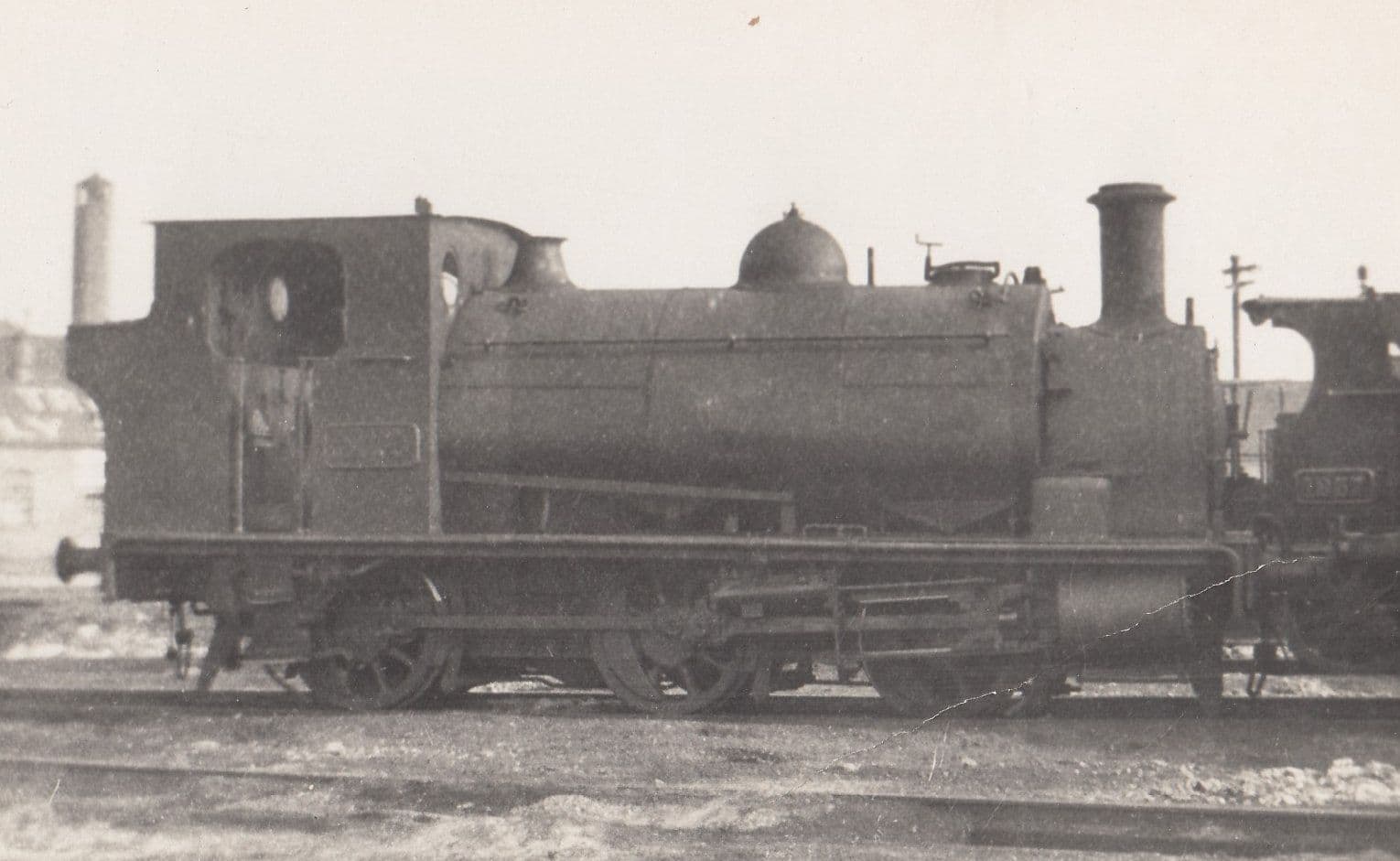 Class 0-6-0 ST at Burry Port Llanelli Wales Welsh Train Real Photo Postcard