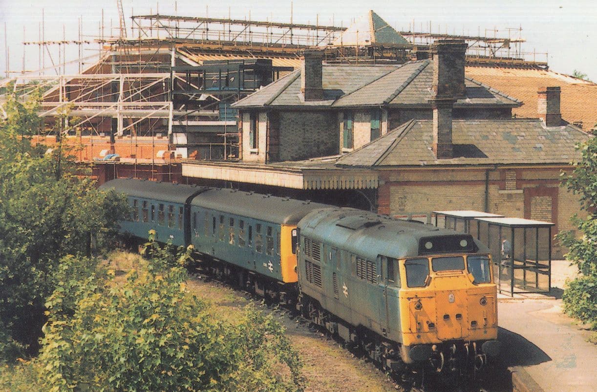 Class 31 Push Pull Train Failed DMJ Sudbury 1980s Railway Postcard