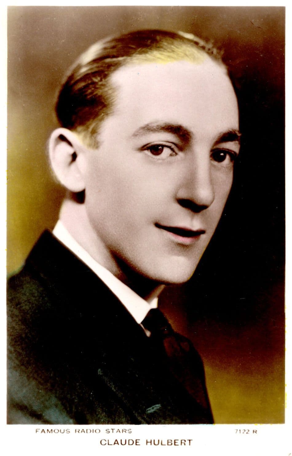 Claude Hulbert Famous Radio Stars Actor Real Photo Valentines Postcard