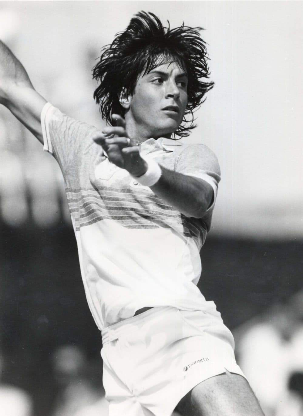 Claudio Panatta Italian Tennis 1983 Championship Large Press Photo