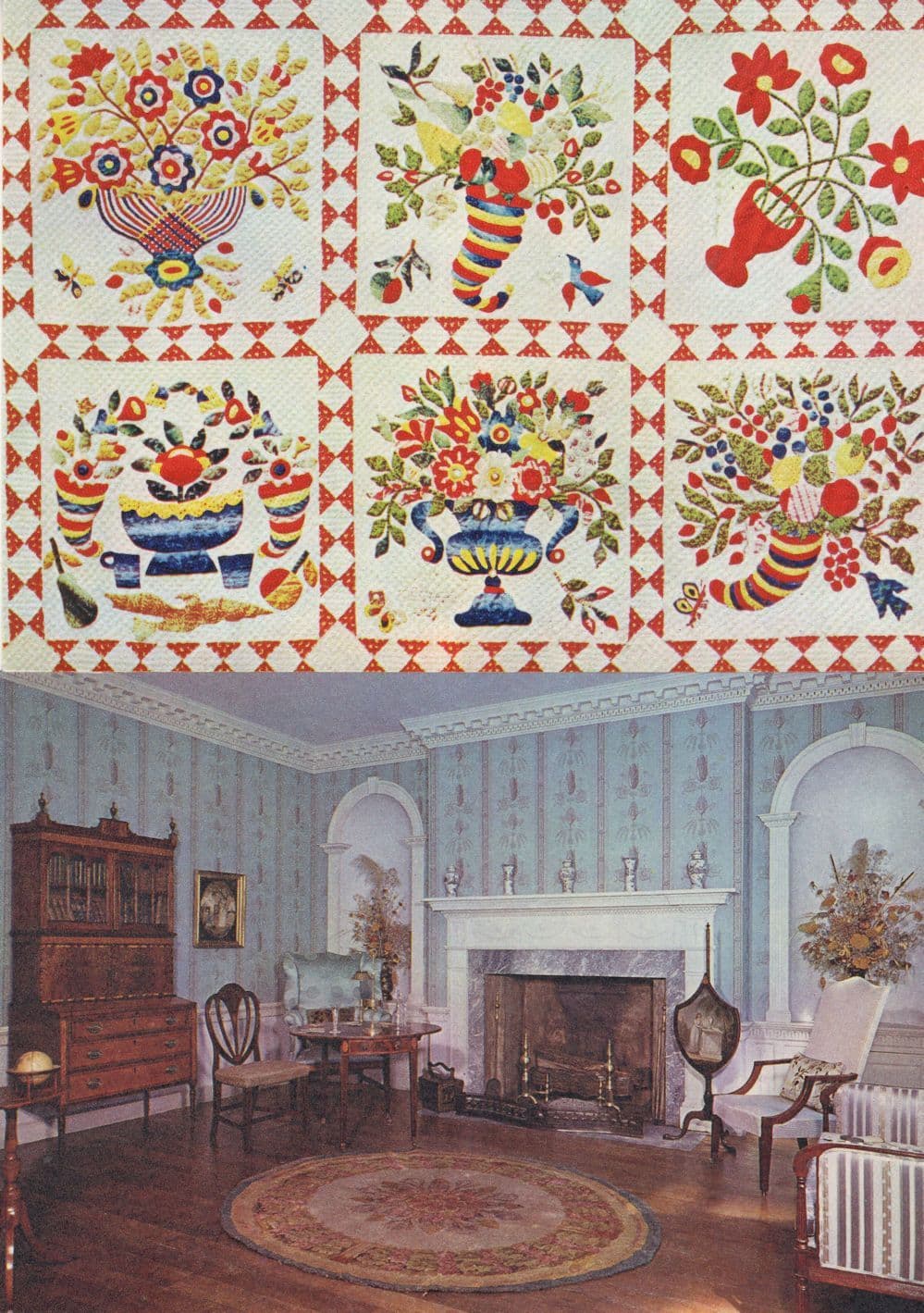 Claverton Manor Bath Baltimore Brides Quilt 2x Postcard s