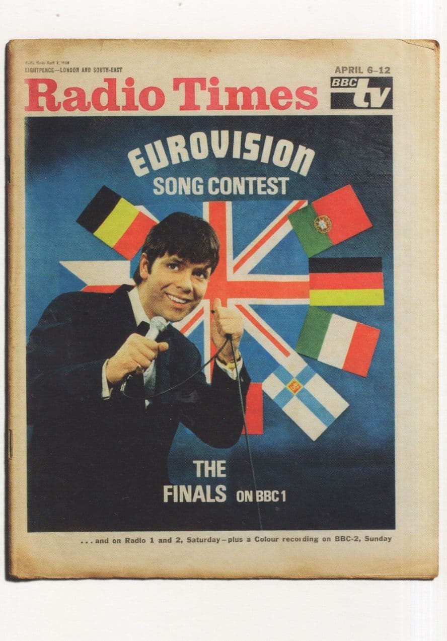 Cliff Richard Congratulations BBC 1968 Eurovision Song Contest TV Show Postcard