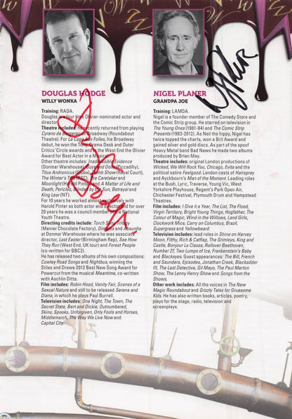 Clive Carter Billy Boyle Roni Page 5x Cast Hand Signed Theatre Photo Page