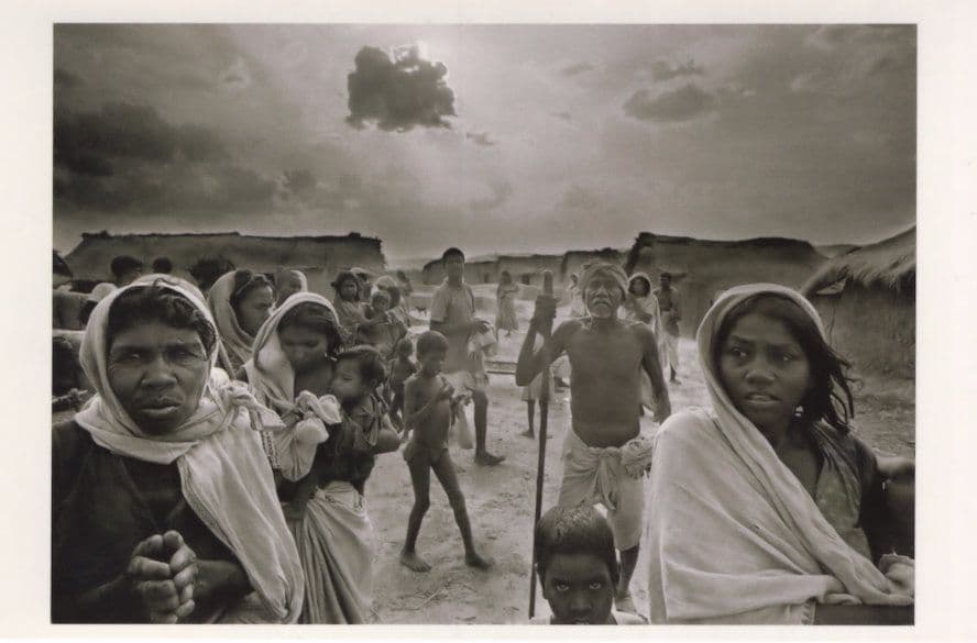 Clouds Of Poverty Street Beggars Bihar India Award Postcard