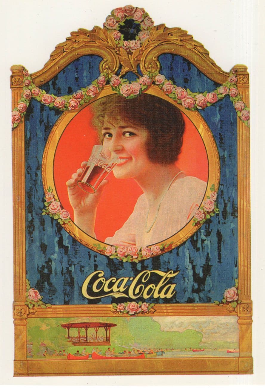 Coca Cola 1922 Art Glamour Advertising Postcard