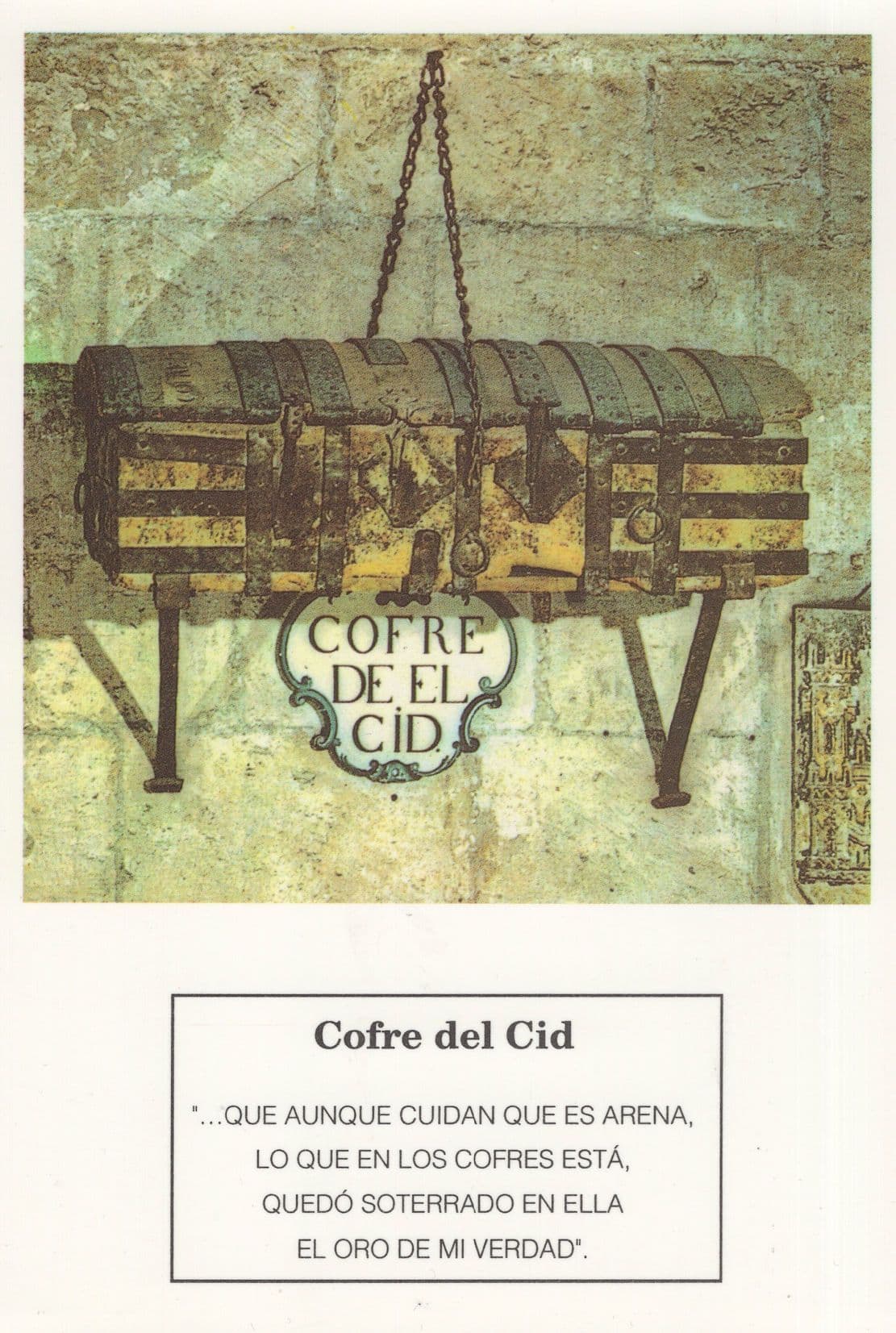 Cofre Del Cid Spain Spanish Coffin Postcard