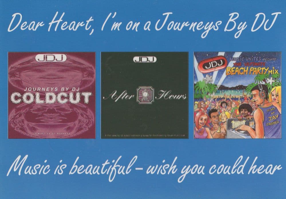 Coldcut Journeys By DJ CD Advertising Postcard