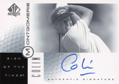 Colin Montgomerie Sign Of The Times Hand Signed 2001 SP Golf Autograph Card
