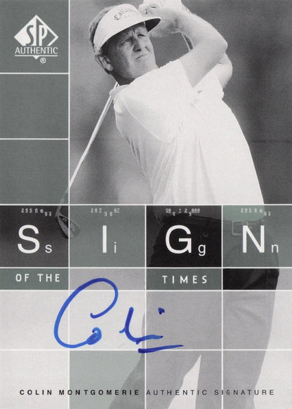 Colin Montgomerie Sign Of The Times Hand Signed 2002 SP Golf Autograph Card