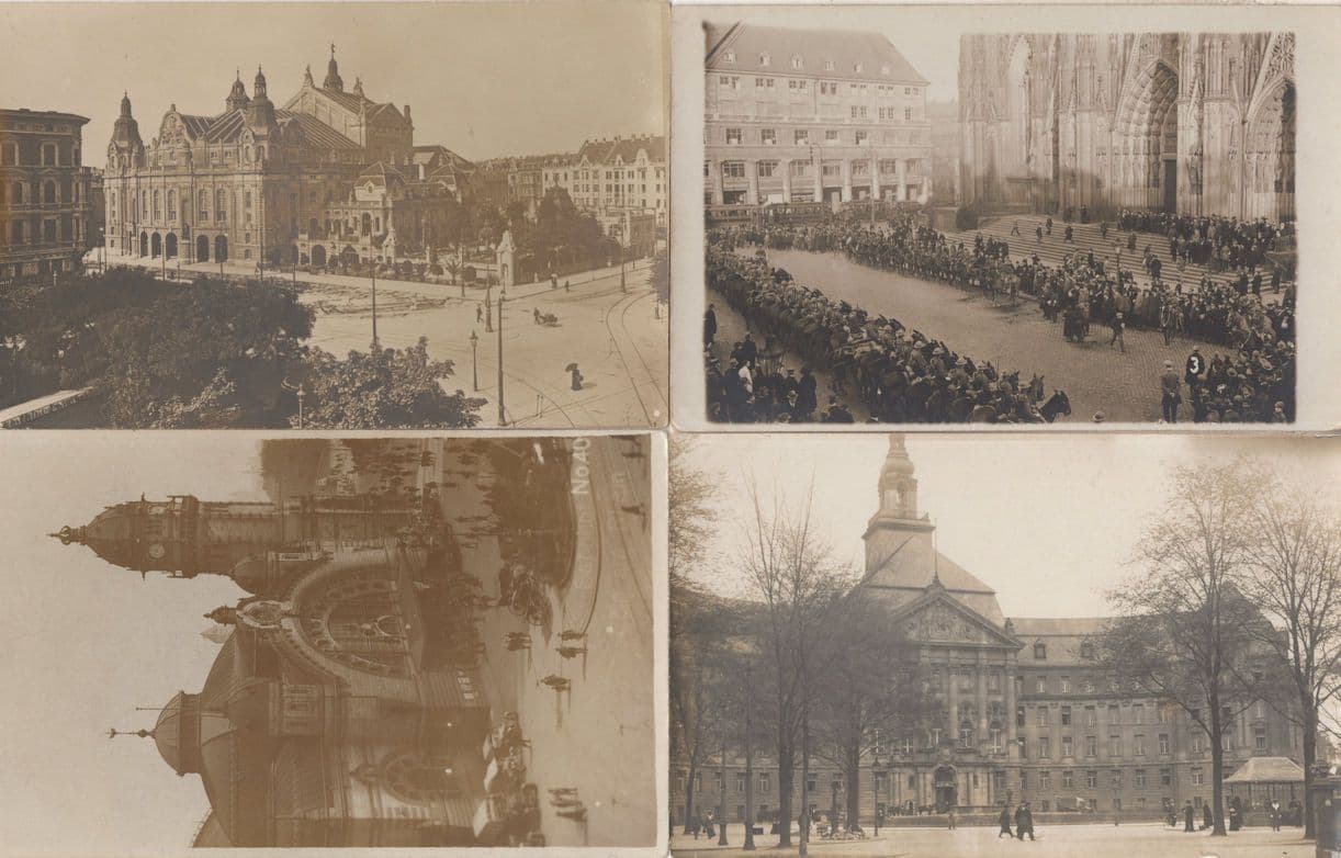 Cologne 4x Antique incl Military Army Procession German Postcard s