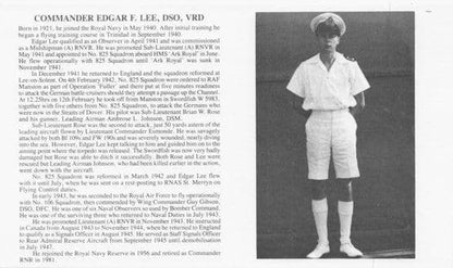 Commander Charles Kingsmill Edgar Lee Operation Cerberus Hand Signed FDC