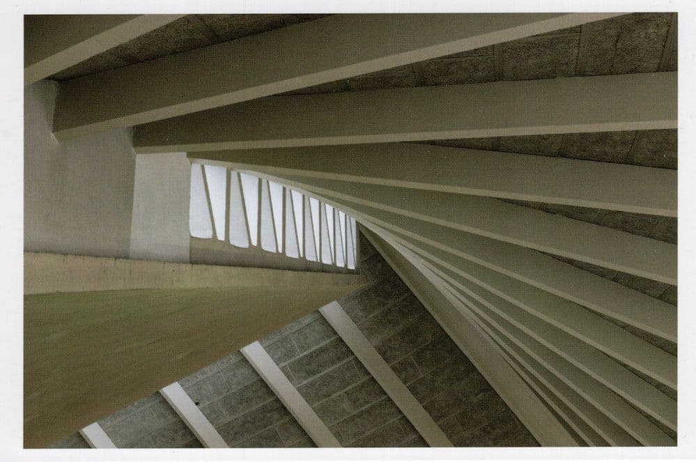 Commonwealth London Institute 1960s Roof Design Architect Postcard