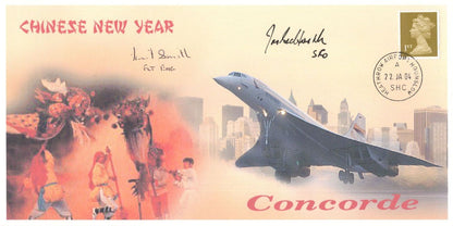 Concorde Chinese New Year 2004 Ian Smith James Bedforth LTD TO 3 Hand Signed FDC