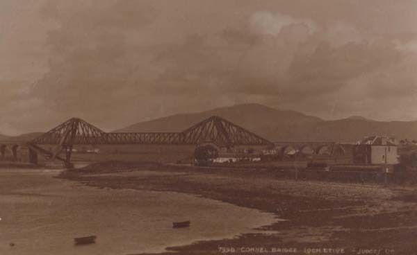 Connel Bridge Loch Etive Antique Scottish Postcard