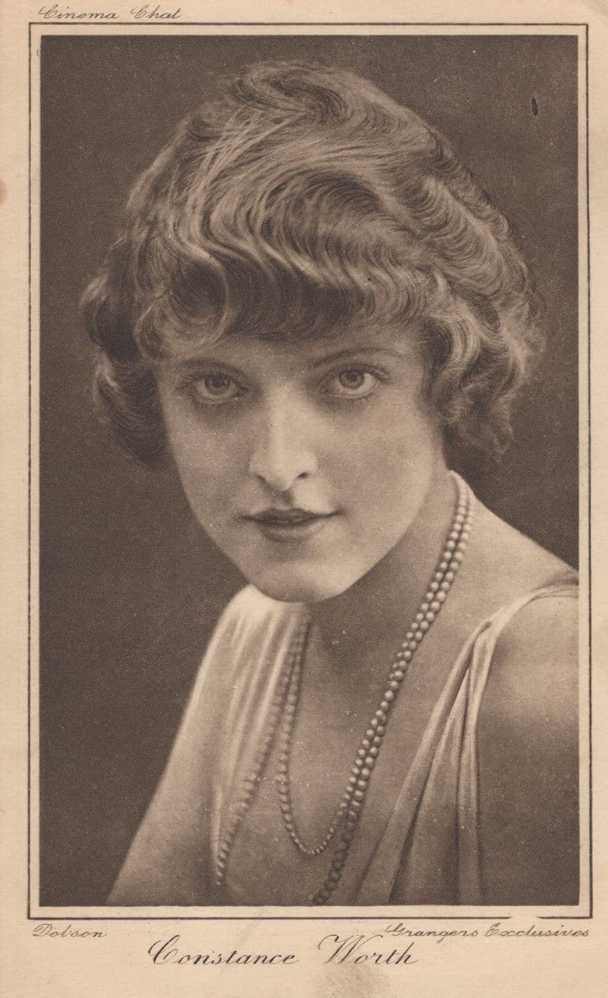 Constance Worth Silent Film Star Old PB Postcard