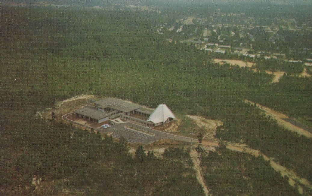 Convent of St Helena Augusta USA Aerial 1970s Postcard