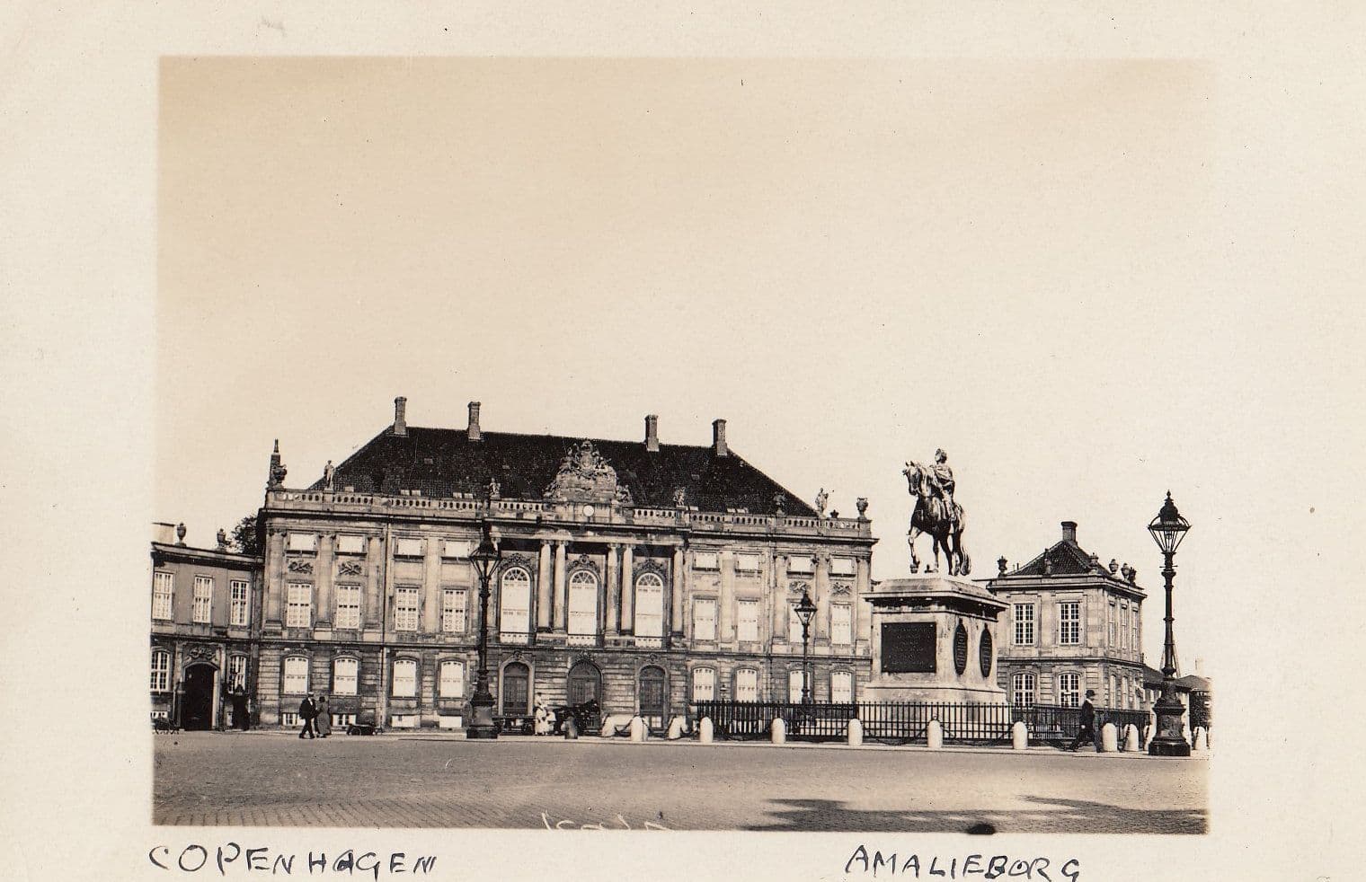 Copenhagen Amalieberg Old Real Photo Postcard