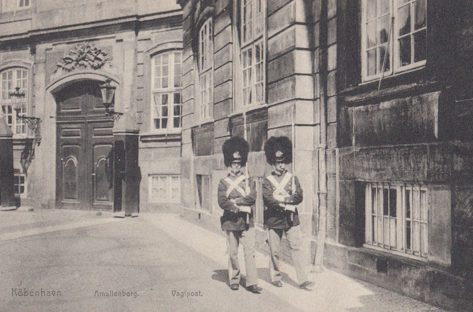 Copenhagen Kobenhavn Vaglpost Soldiers Military Denmark Postcard