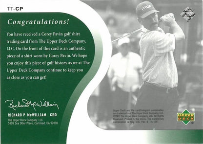 Corey Pavin Original Shirt Golf Tour Rare Limited Threads Card