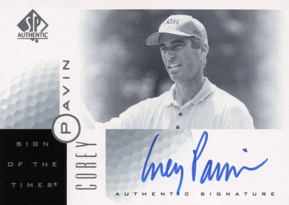 Corey Pavin Sign Of The Times Hand Signed 2001 SP Golf Autograph Card