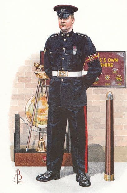 Corporal Prince Of Wales Yorkshire Regiment Policeman Uniform Postcard
