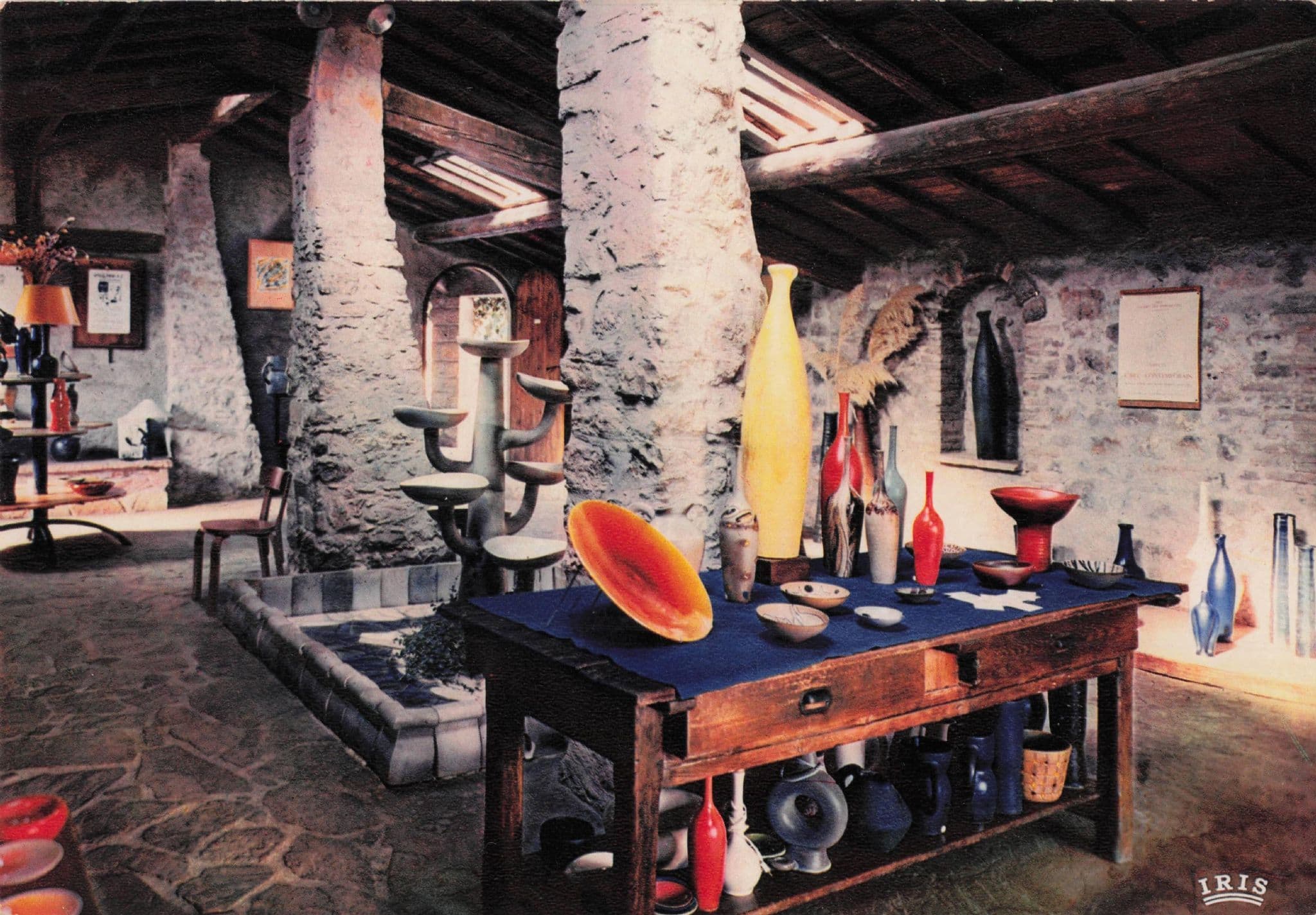 Cote D'Azur French Picasso Pottery Madoura Crafts France 1980s Postcard