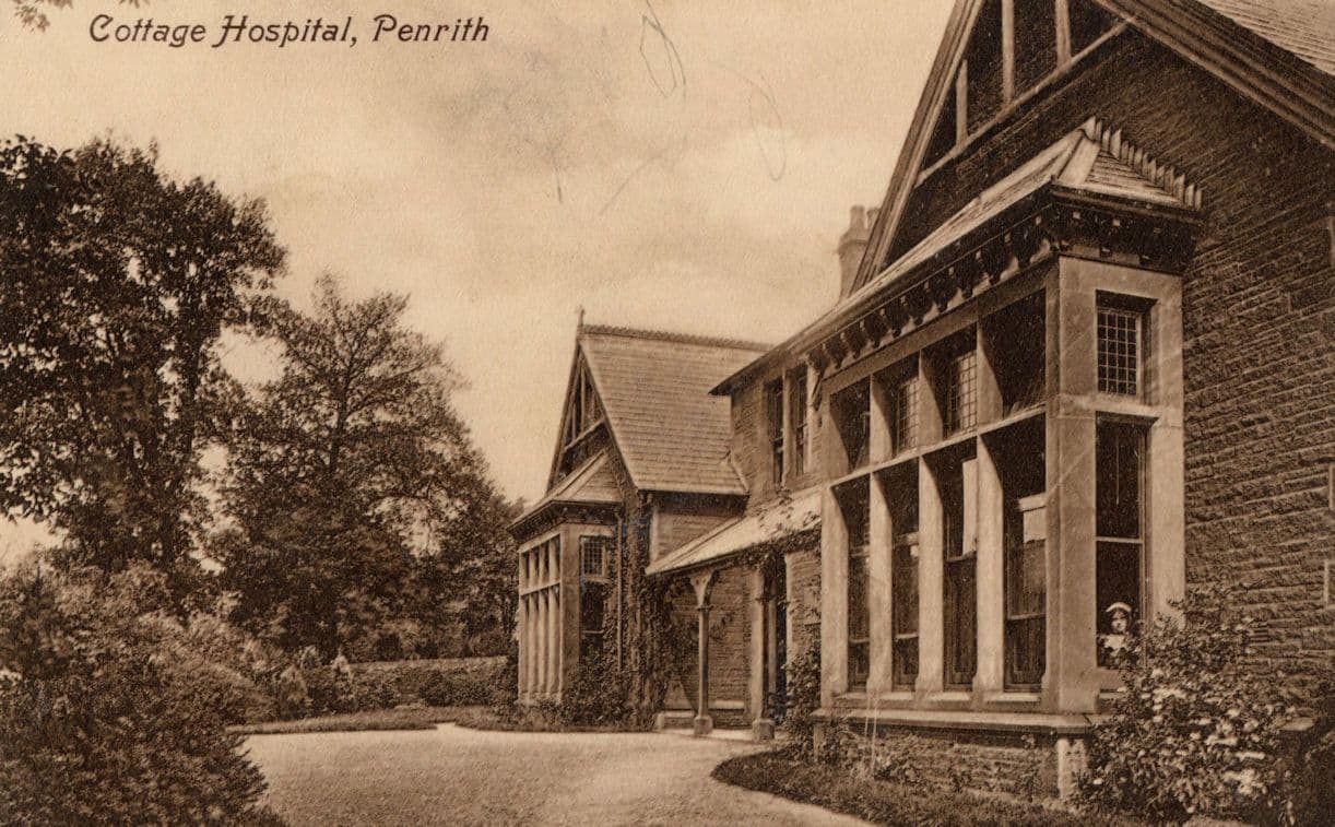 Cottage Hospital Penrith Cumbria Old Postcard