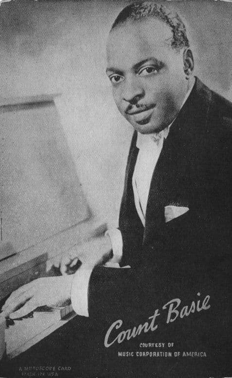 Count Basie Jazz Band Vintage Printed Signed Autograph Postcard