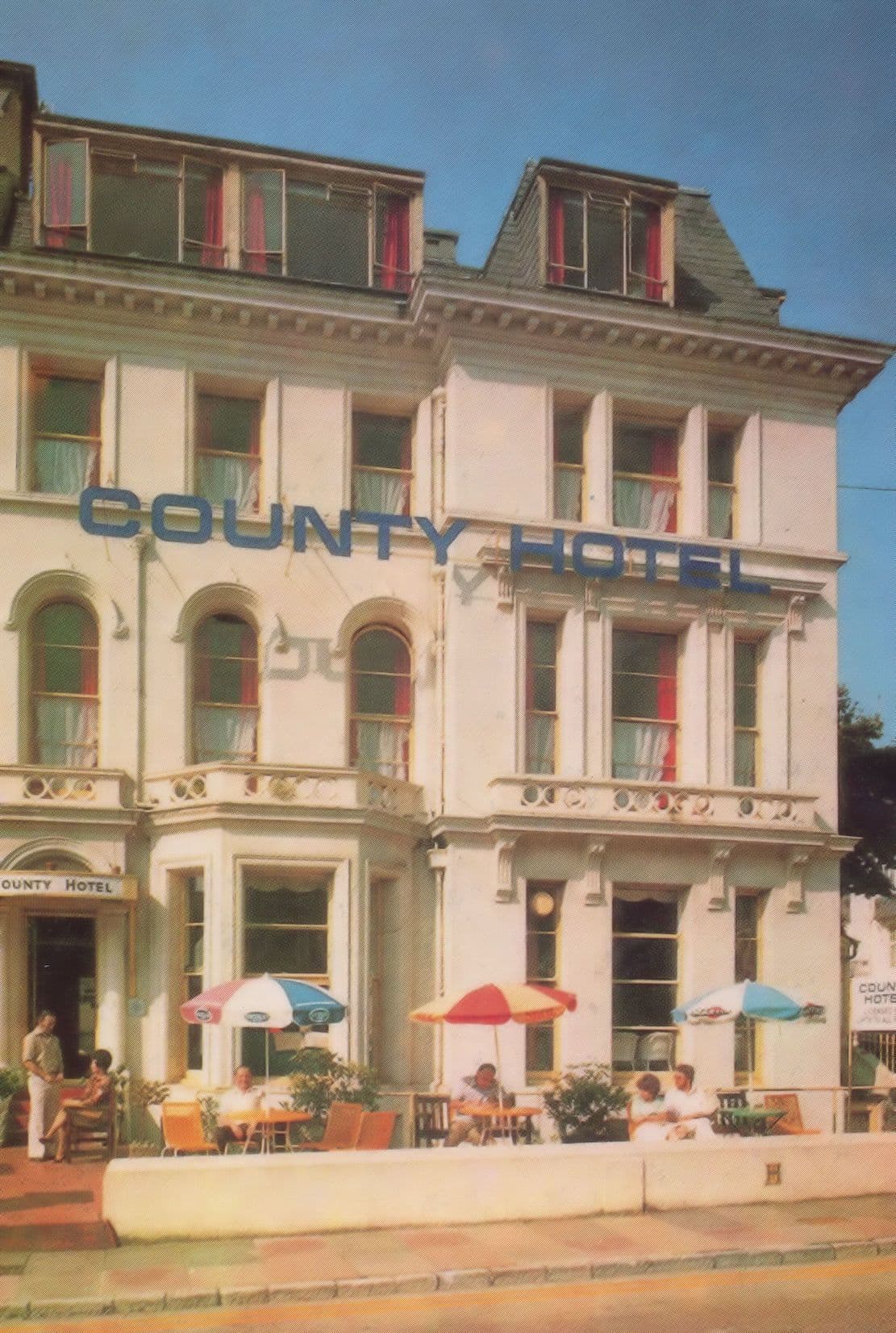 County Hotel Belgrave Road Torquay Devon Postcard