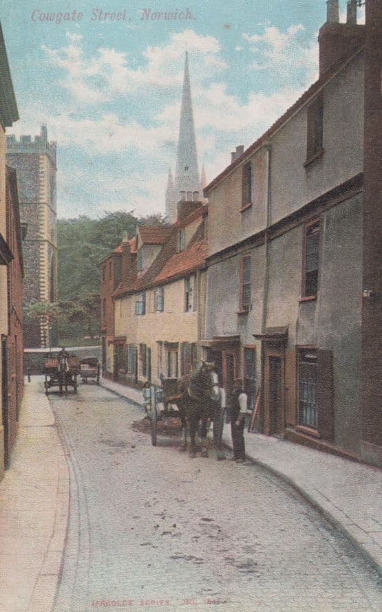 Cowgate Street Norwich Antique Postcard