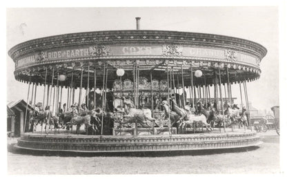 Cox's of Mansfield Carousel Roundabout Fairground Society PB Postcard Photo