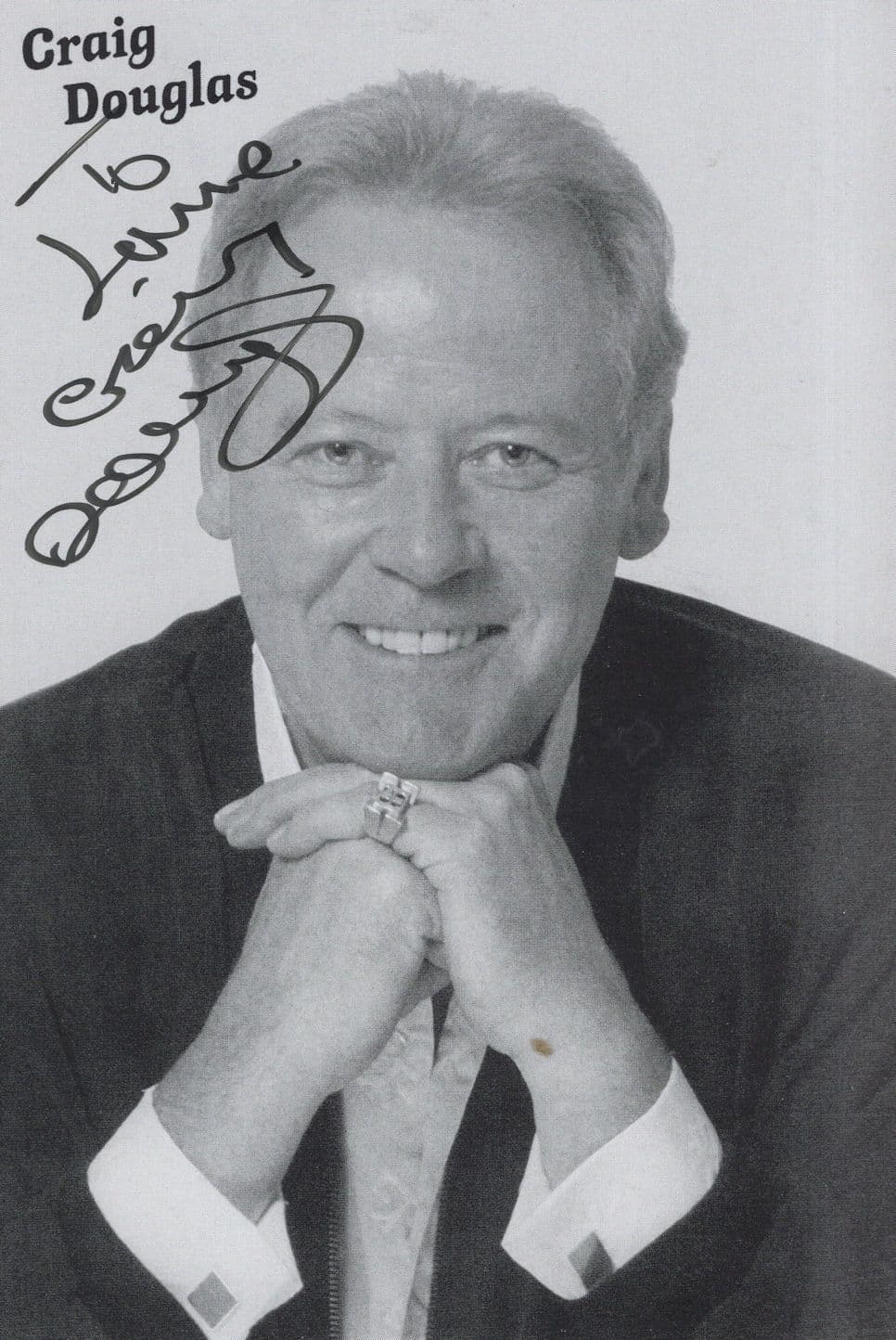 Craig Douglas Pop Music Singer Hand Signed Photo